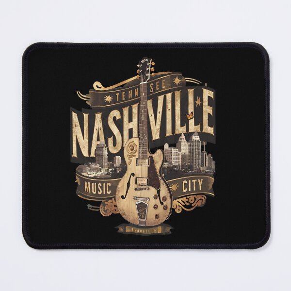 Artikelvorschau, Nashville Music City – Stadtbild von Nashville – Silhouette von Nashville – Souvenir von Nashville – Reisen nach Nashville entworfen und verkauft von JansenGS.