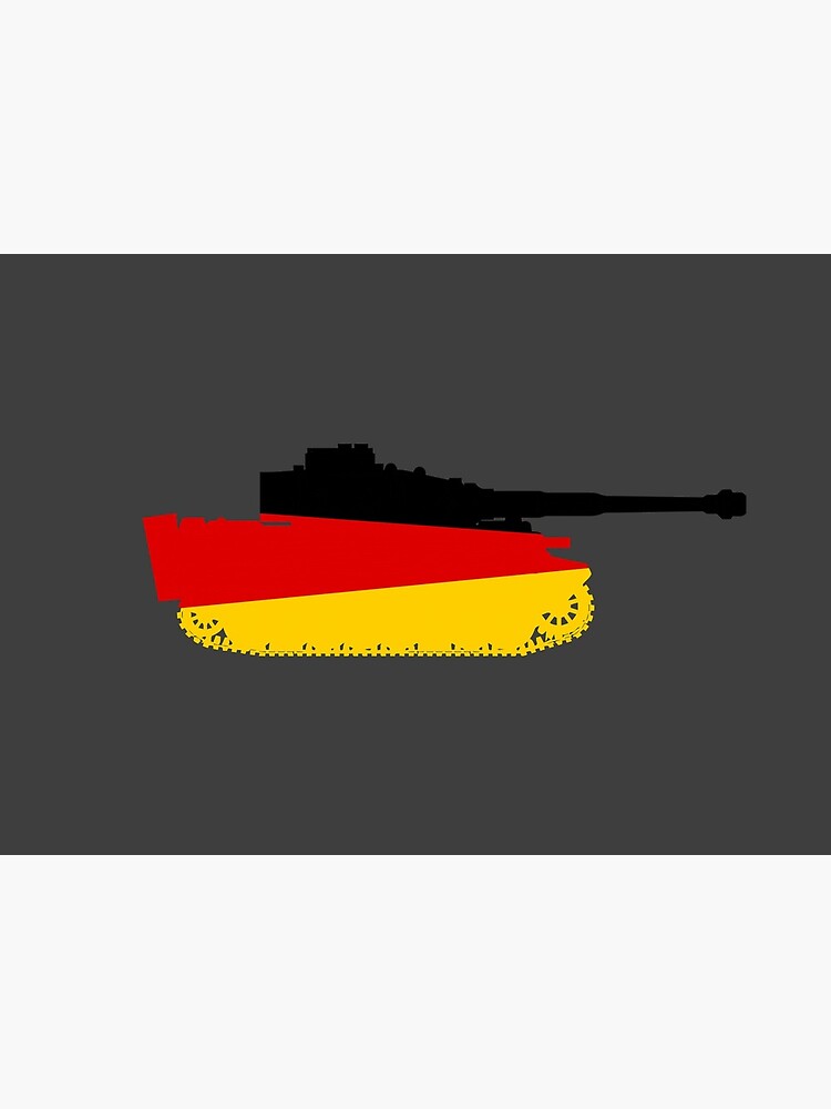 German Tiger Tank with German Flag Art Board Print for Sale by nido88