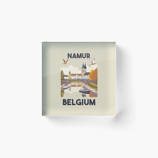 Item preview, A Vintage Travel Illustration of Namur - Belgium  designed and sold by GoodOldVintage.