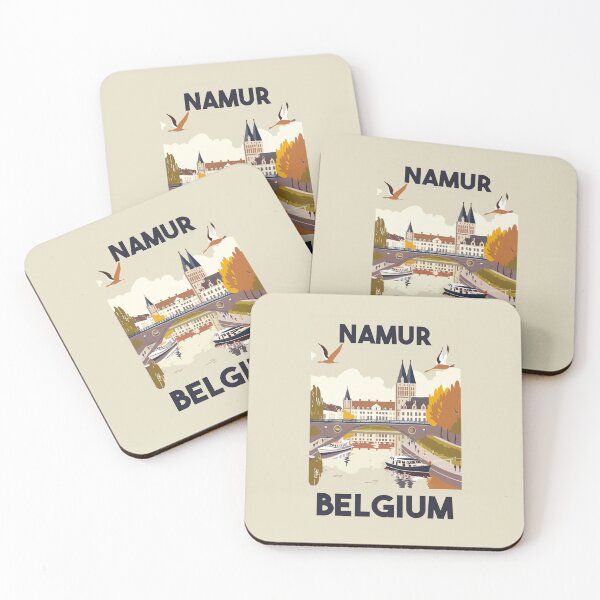 Item preview, A Vintage Travel Illustration of Namur - Belgium  designed and sold by GoodOldVintage.