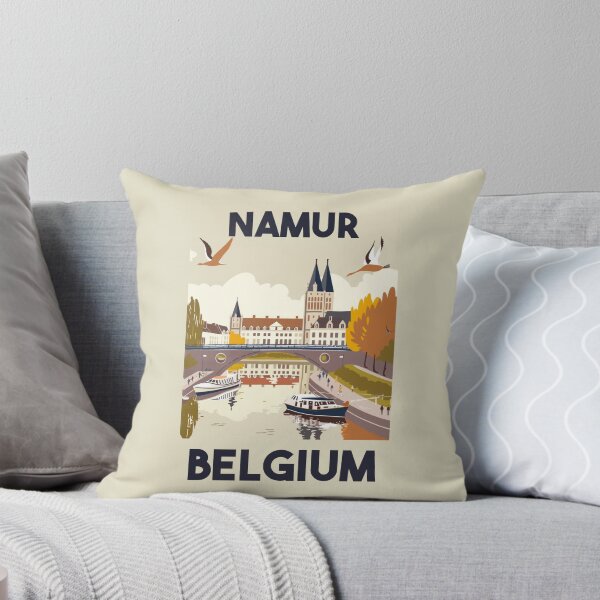 Item preview, A Vintage Travel Illustration of Namur - Belgium  designed and sold by GoodOldVintage.
