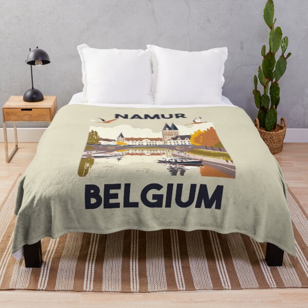Item preview, A Vintage Travel Illustration of Namur - Belgium  designed and sold by GoodOldVintage.