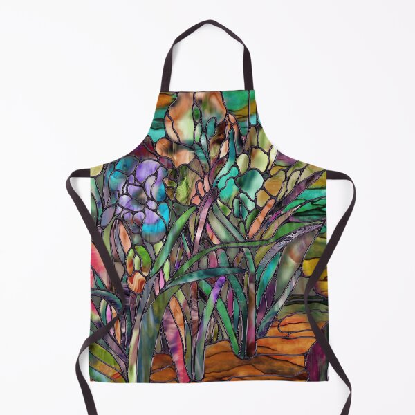 Item preview, Stained Glass Candy Coated Irises designed and sold by Sasha Art Gallery.