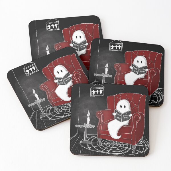 Item preview, Cozy Ghost Reading designed and sold by sarahallenbooks.