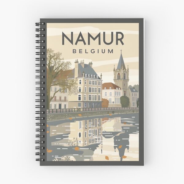 Item preview, A Vintage Travel Illustration of Namur - Belgium  designed and sold by GoodOldVintage.