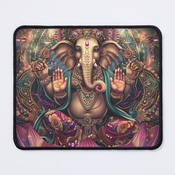 Item preview,  Ganesh sitting on a lotus flower designed and sold by Dream scape  of Lucy.