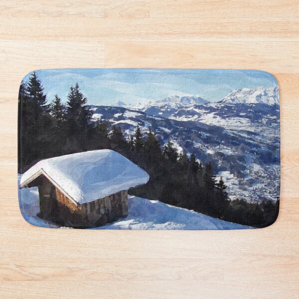 Item preview, snow-capped hut designed and sold by stevepaint.