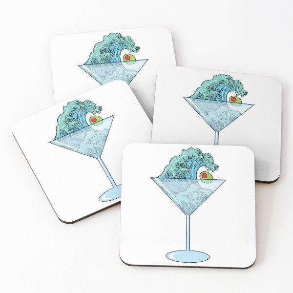 Item preview, The Great Wave Saketini with Olive designed and sold by Hugh Whyte.