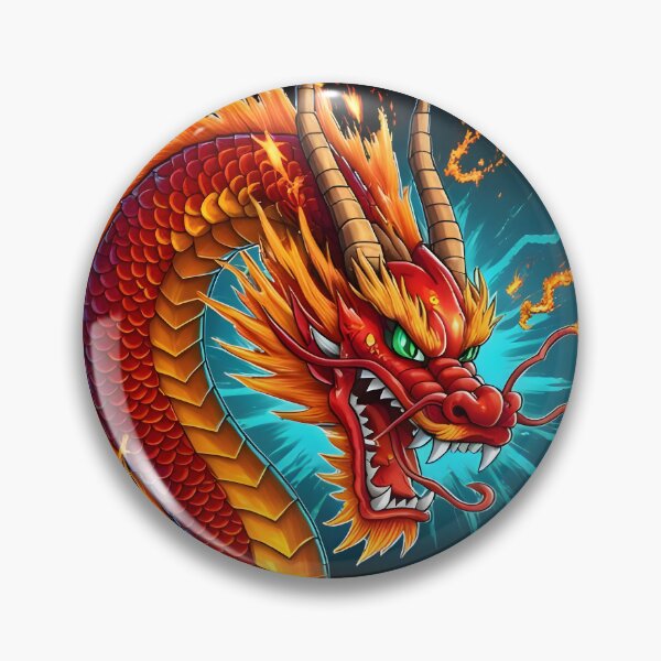 Item preview, Majestic Chinese Dragon in Pixel Art designed and sold by Nabucodonoshop.
