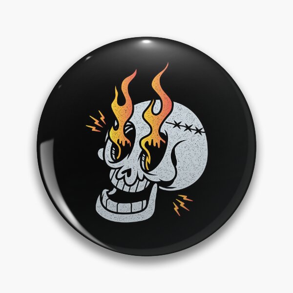 Item preview, Flaming Skull Distressed  designed and sold by MizMartini.