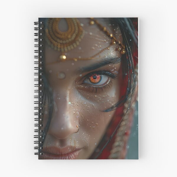 Item preview, Woman with Fiery Eyes and Gold Headdress designed and sold by Twisted Kids.