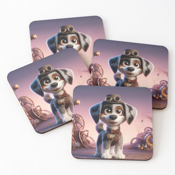 Item preview, Steampunk American Leopard Hound at Sunset designed and sold by Sillytoe.