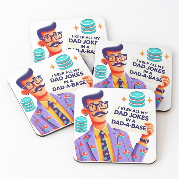 Item preview, I Keep All My Dad Jokes in a Dad-a-Base - Funny Dad Joke Design designed and sold by KriticalDesigns.
