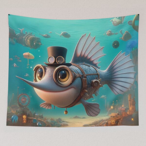 Item preview, Steampunk American Paddlefish Explorer designed and sold by Sillytoe.