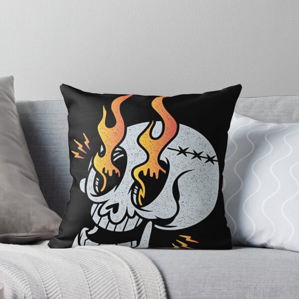 Item preview, Flaming Skull Distressed  designed and sold by MizMartini.