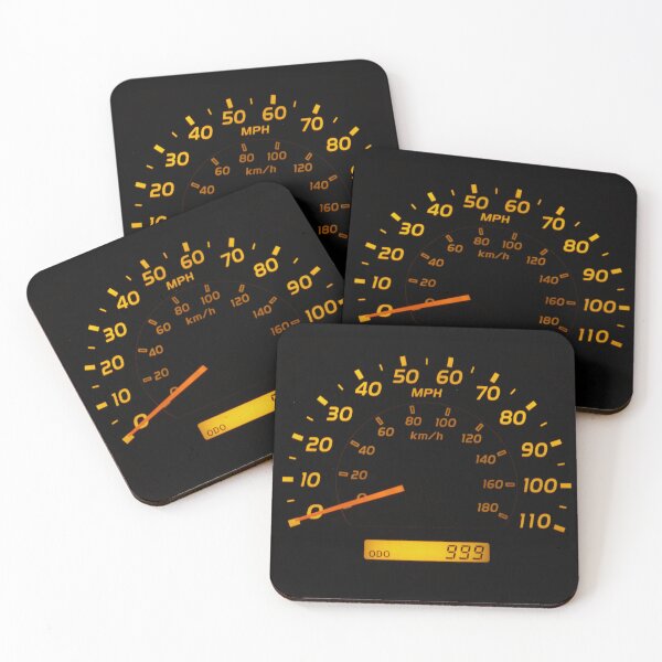 Item preview, Speedometer (analogue) with yellow and orange numbers designed and sold by Creative Endeavors ..