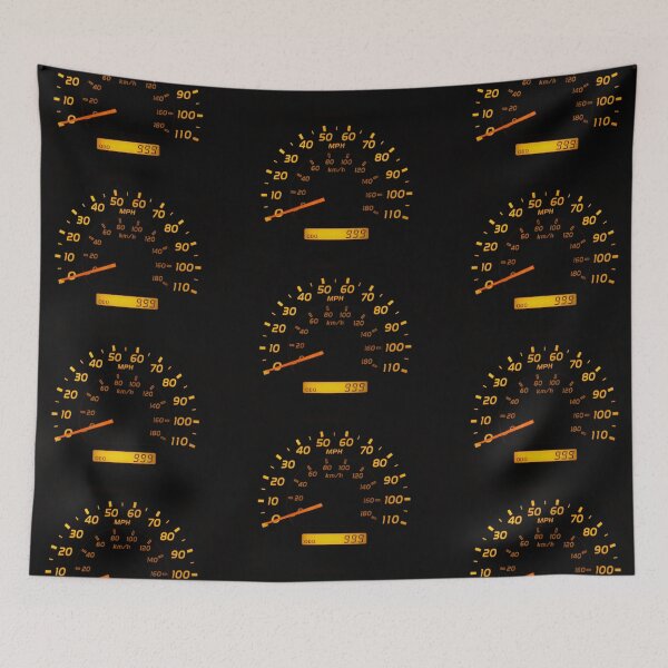 Item preview, Speedometer (analogue) with yellow and orange numbers designed and sold by Creative Endeavors ..
