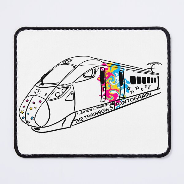 Item preview, The Trainbow's Pantograph (Pan Pride flag) designed and sold by YsbrydLuna.