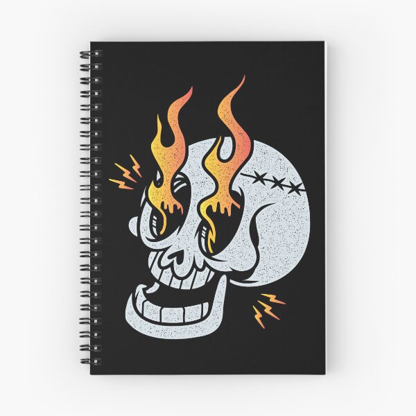 Item preview, Flaming Skull Distressed  designed and sold by MizMartini.
