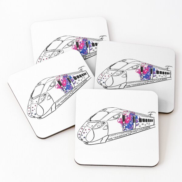 Item preview, The Trainbow's Pantograph (Bi Pride flag) designed and sold by YsbrydLuna.