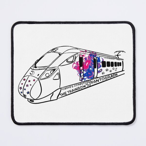 Item preview, The Trainbow's Pantograph (Bi Pride flag) designed and sold by YsbrydLuna.