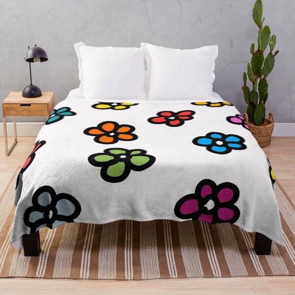 Item preview, Colorful cartoon flowers designed and sold by silent-violin.