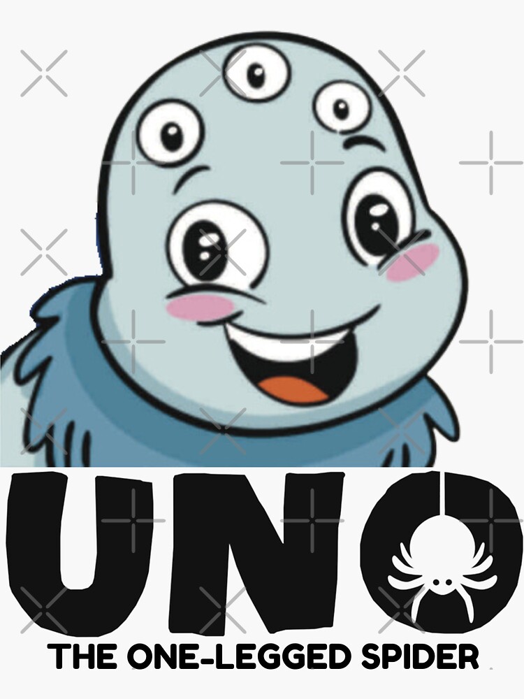 Thumbnail 3 of 3, Sticker, Uno the One-Legged Spider designed and sold by Scatter-Brain.