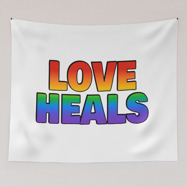 Item preview, LGBTQ pride -  Love heals designed and sold by Inspirationmotivation.