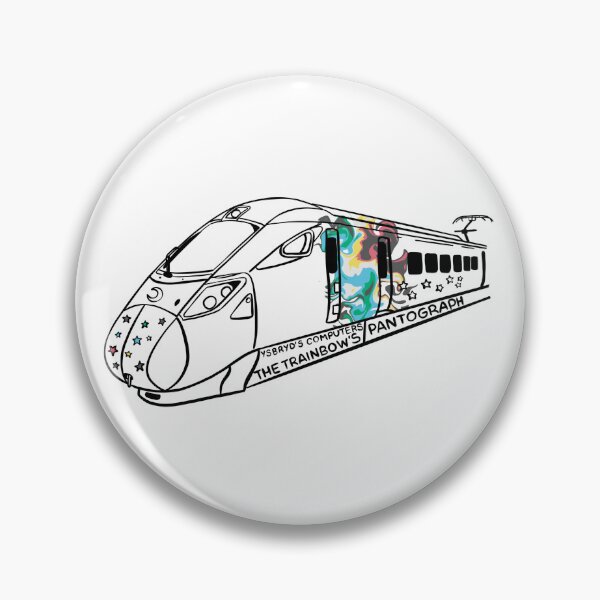 Item preview, The Trainbow's Pantograph (Disability Pride flag) designed and sold by YsbrydLuna.