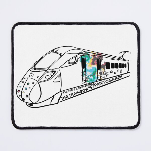 Item preview, The Trainbow's Pantograph (Disability Pride flag) designed and sold by YsbrydLuna.