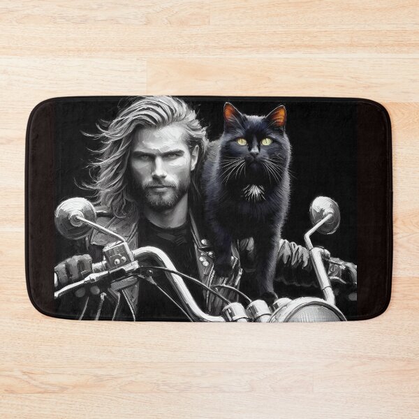 Item preview, Motorcyclist with a Cat designed and sold by Jurand  Creations.
