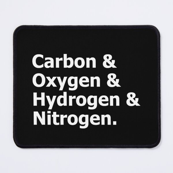 Artikelvorschau, Kohlenstoff Sauerstoff Wasserstoff Stickstoff Elemente Wissenschaft Liebhaber entworfen und verkauft von The Junto Shop.