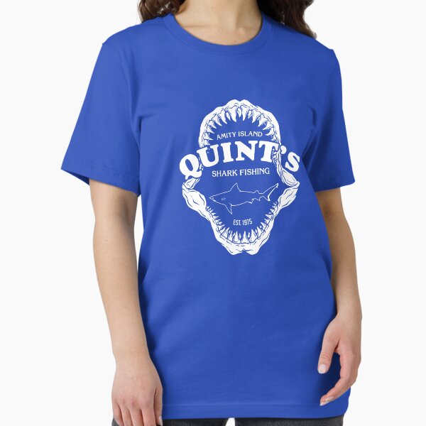 Vista previa del artículo con la obra «Pesca de tiburones Quints - Jaws», diseñado y vendido por graphixzone101.