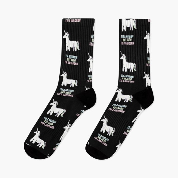 Item preview, I am a human but also I am a unicorn  designed and sold by Fransyn.