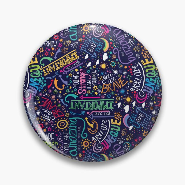 Item preview, Rainbow Affirmations - positive quotes typography designed and sold by Handypanda.