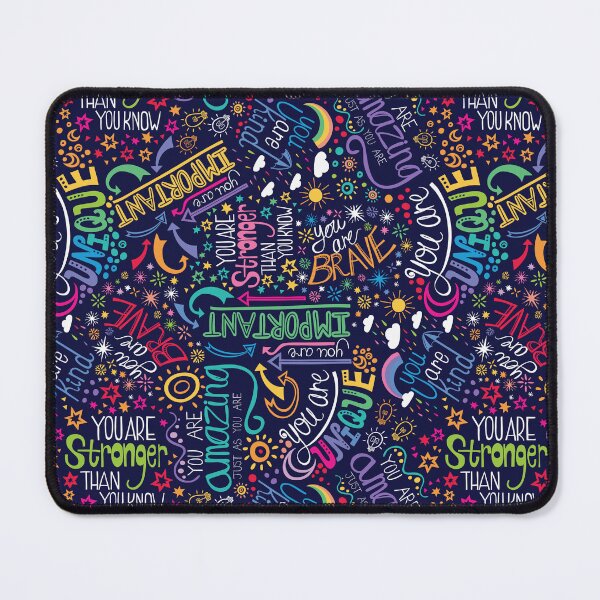 Item preview, Rainbow Affirmations - positive quotes typography designed and sold by Handypanda.