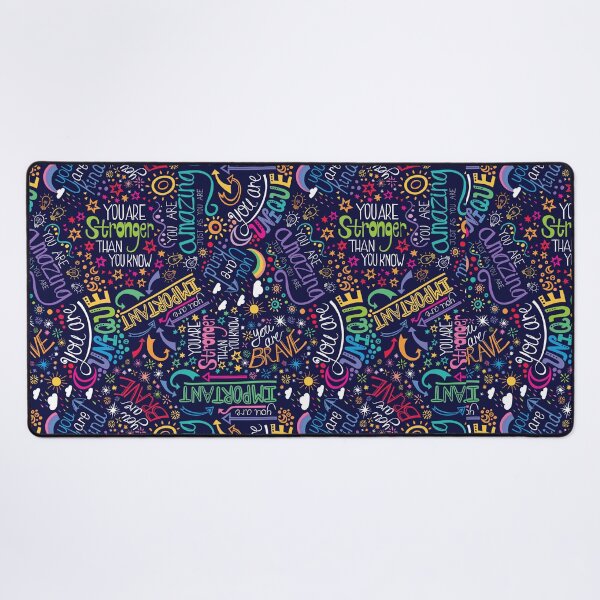 Item preview, Rainbow Affirmations - positive quotes typography designed and sold by Handypanda.