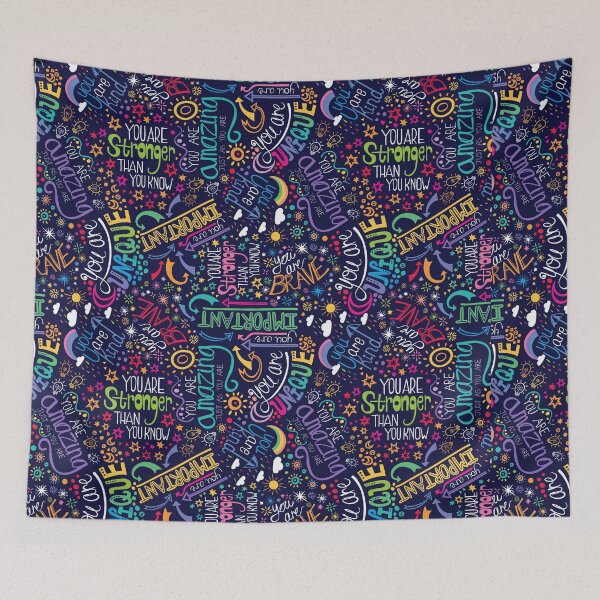 Item preview, Rainbow Affirmations - positive quotes typography designed and sold by Handypanda.