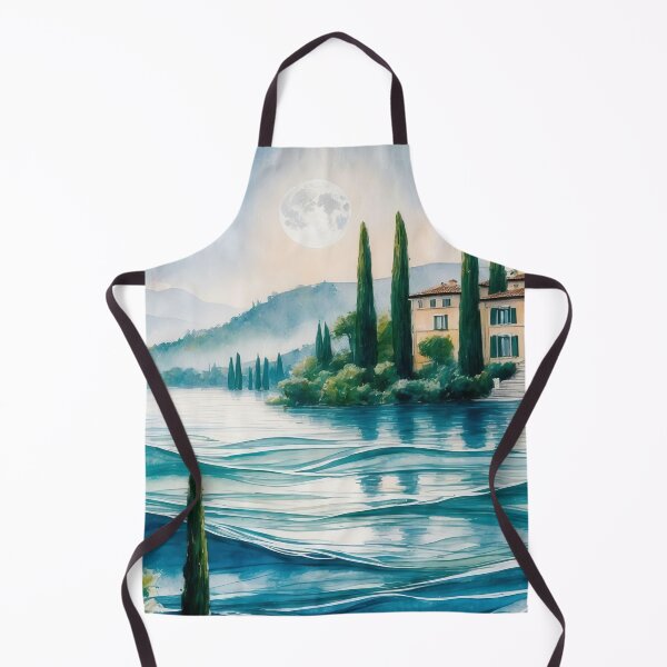 Item preview, Moonlit Serenade Over Tranquil Lake Estate designed and sold by ArtComixHaven.