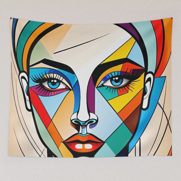Item preview, A Cubist Portrait of a Girl designed and sold by LKozerski.