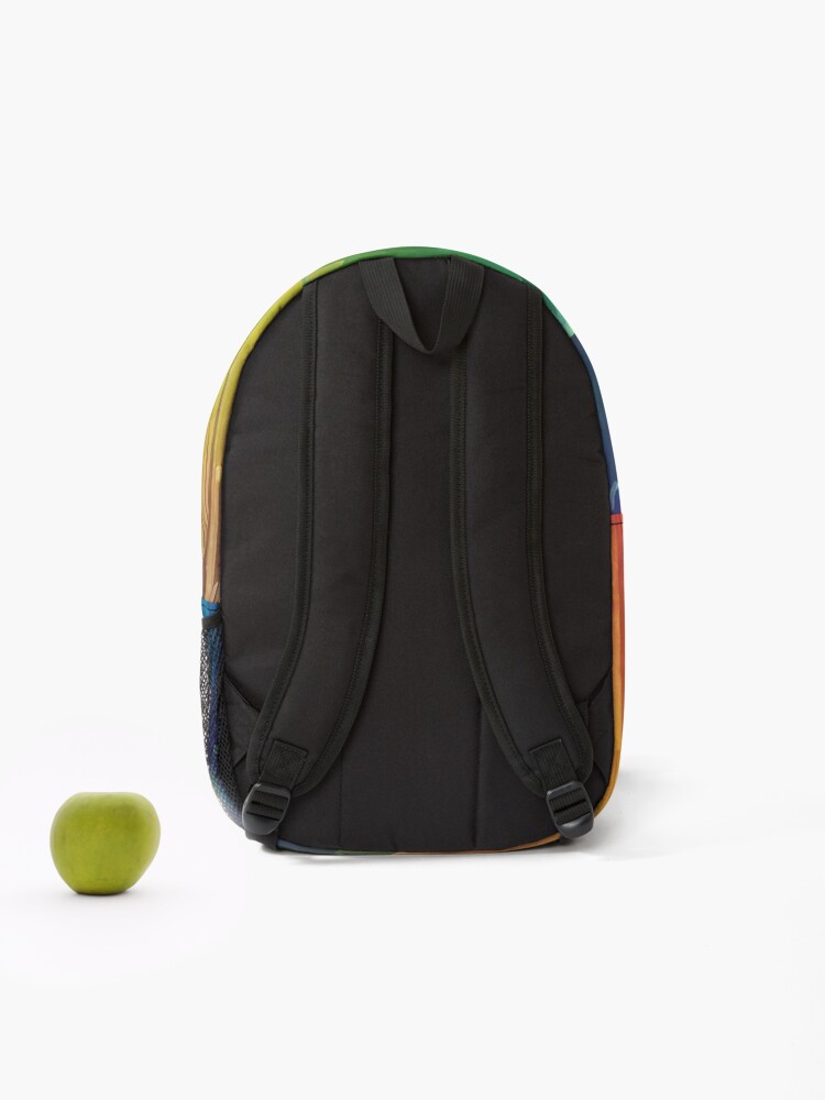 Thumbnail 2 of 3, Backpack, Colorful Rainbow Gradient  designed and sold by LMStudioDesigns.