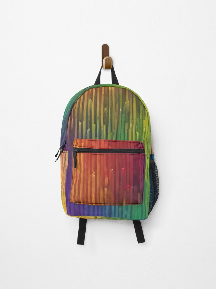 Thumbnail 1 of 3, Backpack, Colorful Rainbow Gradient  designed and sold by LMStudioDesigns.