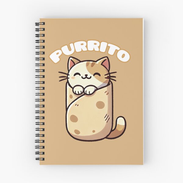Item preview, Cat in burrito designed and sold by PetPaletteCards.