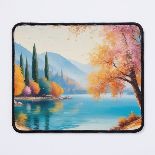 Item preview, Autumn’s Palette: Vibrant Lakeside Colours designed and sold by ArtComixHaven.