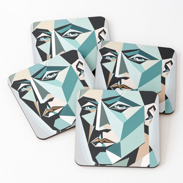 Item preview, A Blue Cubist Portrait of a Man  designed and sold by LKozerski.