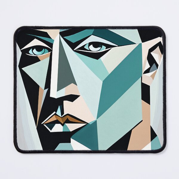 Item preview, A Blue Cubist Portrait of a Man designed and sold by LKozerski.