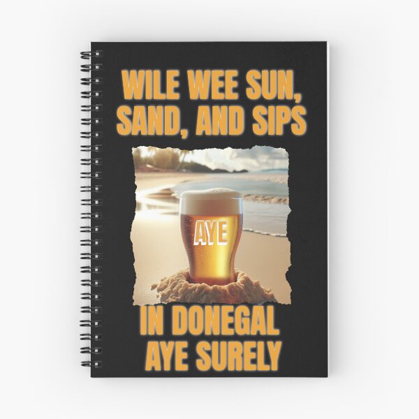 Item preview, Wile Wee Sun, Sand and Sips In Donegal Aye Surely designed and sold by OliDesigns.