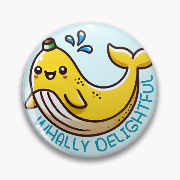 Artikelvorschau, Whally Delightful - süßer Bananenwal entworfen und verkauft von Funny-Banana.