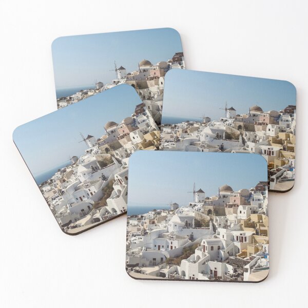 Artikelvorschau, Santorini Reiseplakat entworfen und verkauft von Simply The West Prints.