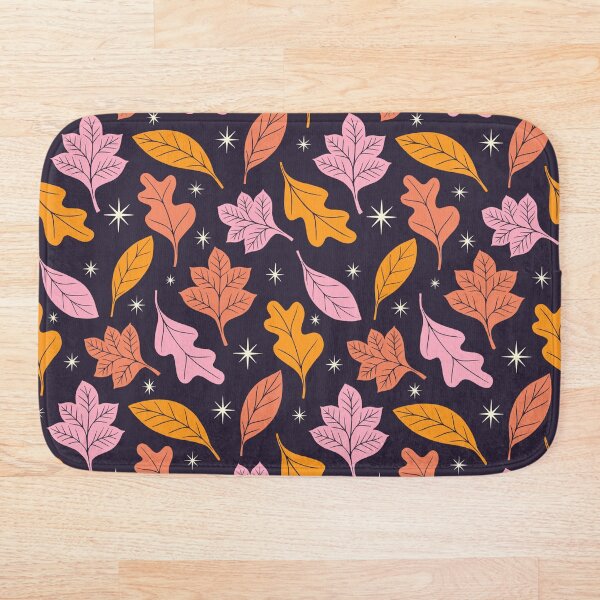 Item preview, Witchy cottagecore leaves and stars purple designed and sold by Handypanda.
